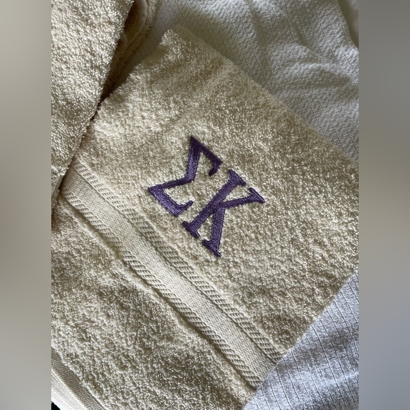 Other - Sigma Kappa Embroidered towels